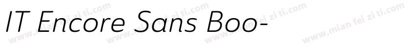 IT Encore Sans Boo字体转换